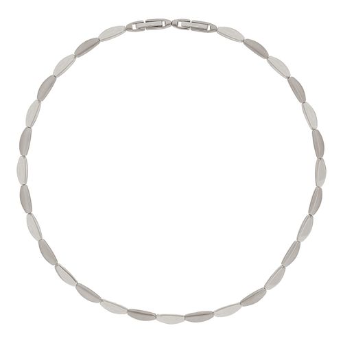 Collier TITANIA "Titancollier", grau (titanfarben), Halsketten, Damen, Titan, Collier