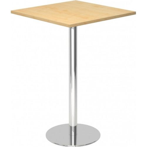 BISTRO H88Q C - System Konferenztisch Ahorn 80 x 80 Chrom