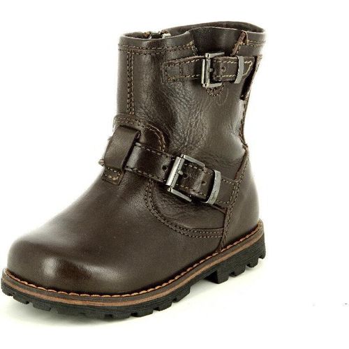 Erstlingsboot für Babys mit weicher Sohle, Farbe Braun, Schuhgröße 24