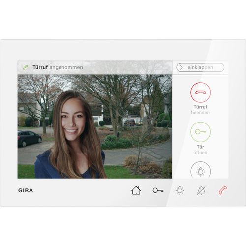 Gira Wohnungsstation Video, AP 7, Türkommunikation, Touchscreen, reinweiß, 1 Stk.