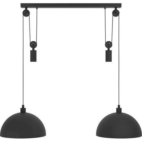 EGLO Winkworth 1, Schwarz, Schwarz, Stahl, Schwarz, Drinnen, 2 Glühbirne(n)