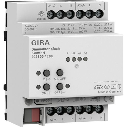 GIRA Dimmaktor 4-f. REG KNX Secure 202500
