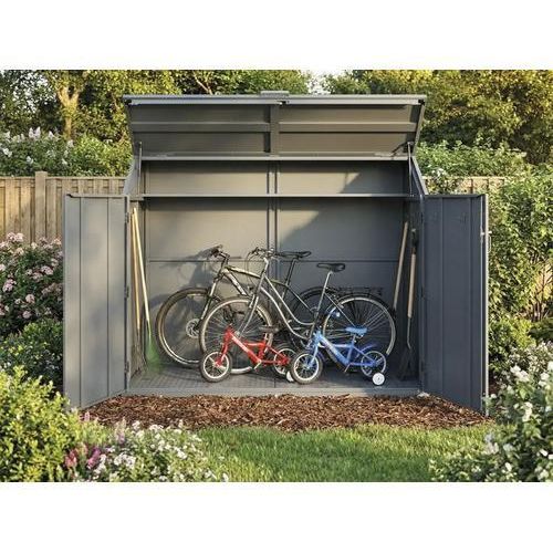 Fahrradbox Konsta für 4 Fahrräder 200 x 100 x 153 cm anthrazit