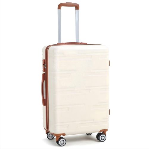 Trolleykoffer 28 Zoll – Leichter ABS Reisekoffer mit TSA-Schloss – Beige