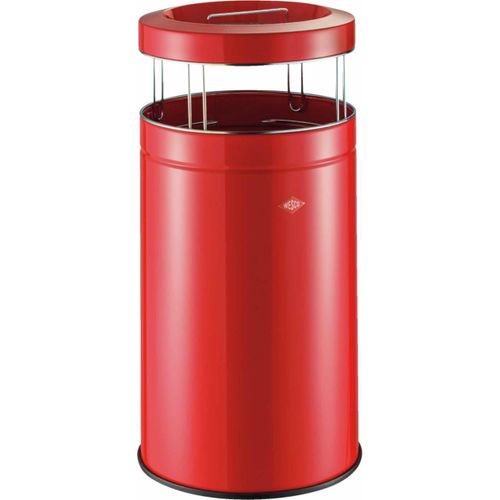WESCO BIG ASH Standascher in ROT inklusive 120 Liter Abfallvolumen / Mülleimer / Ascher