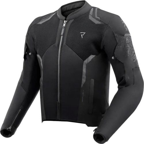 Motorradjacke Jax Schwarz 9XL mit Humax®-Membran für optimale Luftzirkulation durch Steel Mesh