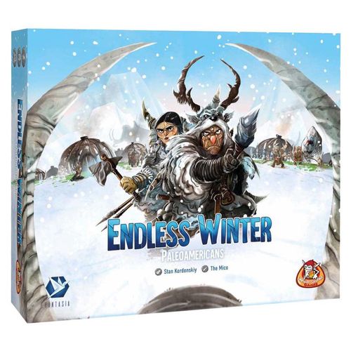 Weiße Kobolde spielen endlose Winterpaläoamerikaner