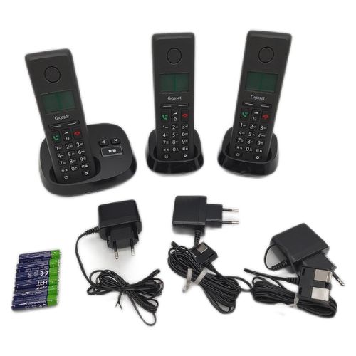 Gigaset Schnurlostelefone Telefon Set Büro Pure 220A Trio Anrufbeantwort
