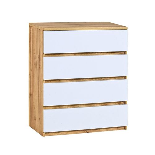 KOMMODE KRYOS 80,1/94/40cm mit 4 Schubladen Eiche Wotan