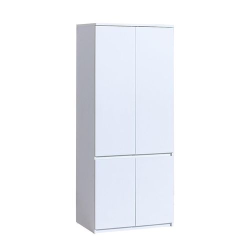 DREHTÜRENSCHRANK KRYOS 80,1/195,2/52cm 2-türig Weiß