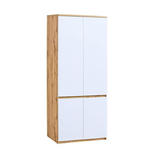DREHTÜRENSCHRANK KRYOS 80,1/195,2/52cm 2-türig Eiche Wotan