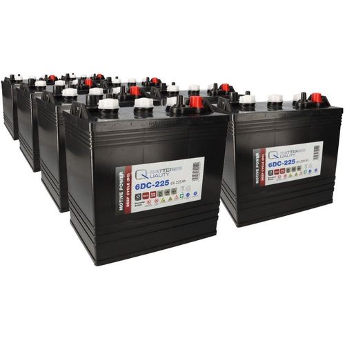 48V 225Ah Akku-Satz für Golfcar & Golf Cart | 8x Q-Batteries 6DC-225