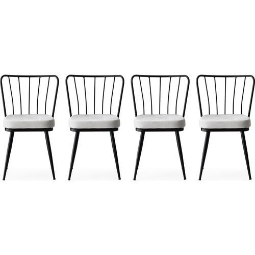 Skye Decor, Yıldız- Yıldız NMB, Schwarz, Bürostühle, 82x43x42 cm, Rahmen: 100% Metall