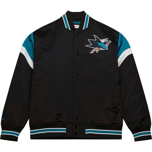M&N Heavyweight Satin Jacke NHL San Jose Sharks - L