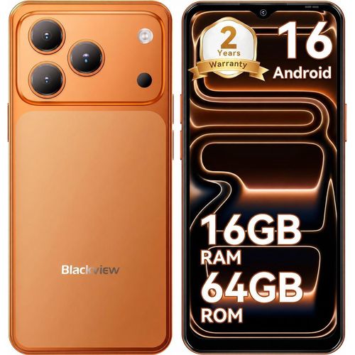2026 Blackview WAVE 7C Handy Ohne Vertrag, 6.56", Android16, 16GB+64GB/2TB TF, Face ID, 5000mAh, 32MP, Dual-SIM, WiFi 5, IP54