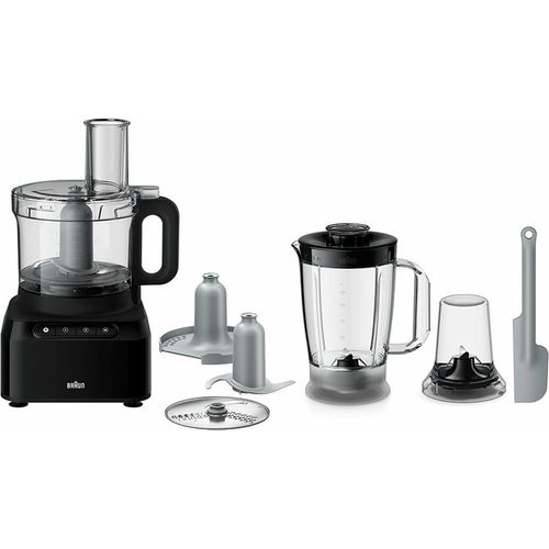 Braun FP 3132 BK, 2,1 l, Schwarz, Tasten, 1,2 l, 800 W, Bisphenol A (BPA)