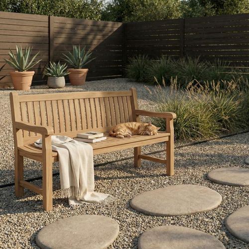 Balmoral Teak-Gartenbank | 180 cm breit | Gartenbank aus Holz für 4 Personen