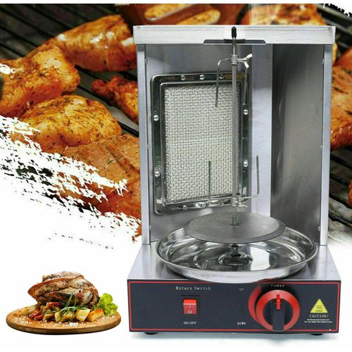 Dönergrill Hähnchengrill Edelstahl Gyrosgrill Standgrill Elektrogrill Gasgrill für Garten, Balkon, Grillgeschäft
