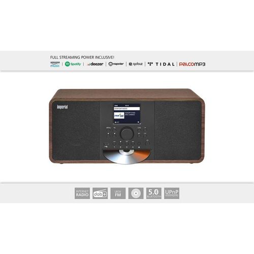 Imperial Dabman i205 CD, Internet, Analog & Digital, DAB, DAB+, FM, 87,5 - 108 MHz, 174 - 240 MHz, 174 - 240 MHz