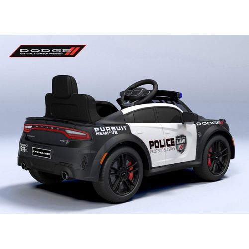 Kinderfahrzeug - Elektro Auto "Dodge Polizei" lizenziert - 12V Akku,2 Motoren- 2,4Ghz Fernsteuerung, MP3