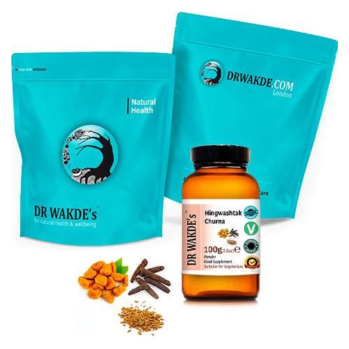 DR WAKDE'S Hingwashtak Churna Pulver - 1 kg (2,2lb) | Klassische Ayurvedische Formel | Mischung aus Asafoetida, Getrockneten Kräutern & Gewürzen