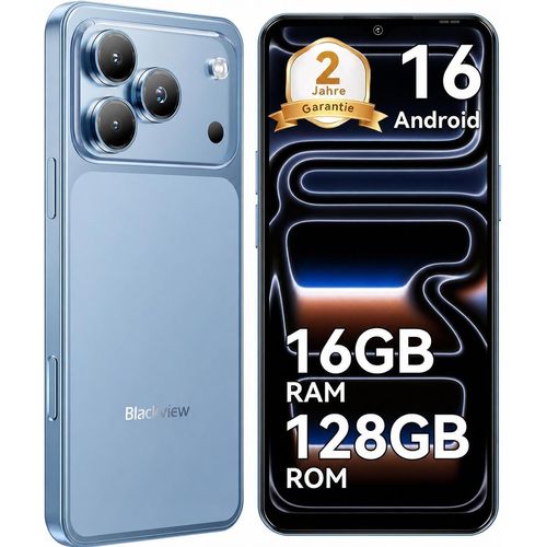 2026 Blackview WAVE 7C Handy Ohne Vertrag, 6.56", Android16, 16GB+128GB/2TB TF, Face ID, 5000mAh, 32MP, Dual-SIM, WiFi 5, IP54