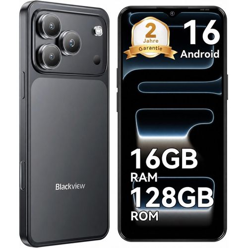 2026 Blackview WAVE 7C Handy Ohne Vertrag, 6.56", Android16, 16GB+128GB/2TB TF, Face ID, 5000mAh, 32MP, Dual-SIM, WiFi 5, IP54