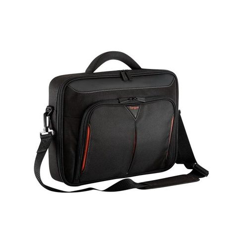 Targus CN418EU Classic+ 17-18" Clamshell Laptop Bag - Black/Red