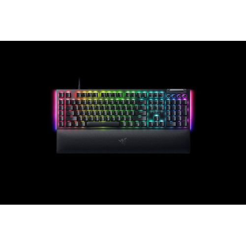 RAZER Tastatur "BlackWidow V4 DE", schwarz (schwarz, gelb), B:46,6cm H:3,5cm T:15,25cm, Tastaturen