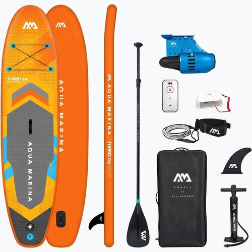 Aqua Marina Turbo GO SUP Board mit Bluedrive-S Motor Elektroantrieb - Groesse: 12.0 (366cm)