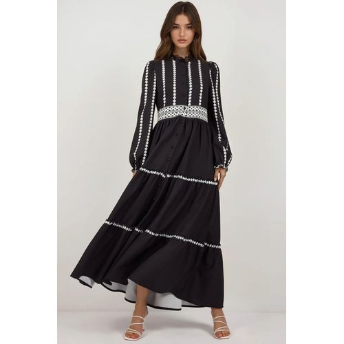Blühendes Tippet Maxi-Kleid