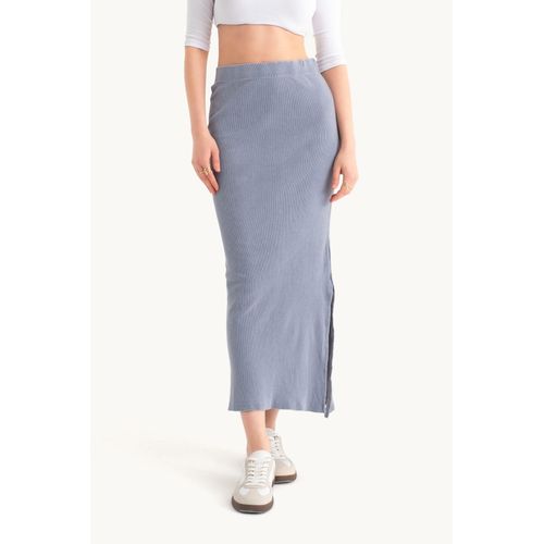 Middirok met Elastische Taille en Gemiddelde Hoogte