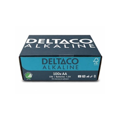 Deltaco AA alkaline (100-Pack)