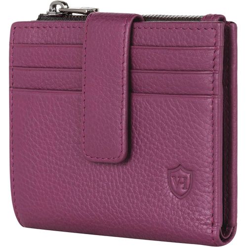 Leder Kartenetui Geldbörse Herren & Damen Kreditkartenetui (Pink)