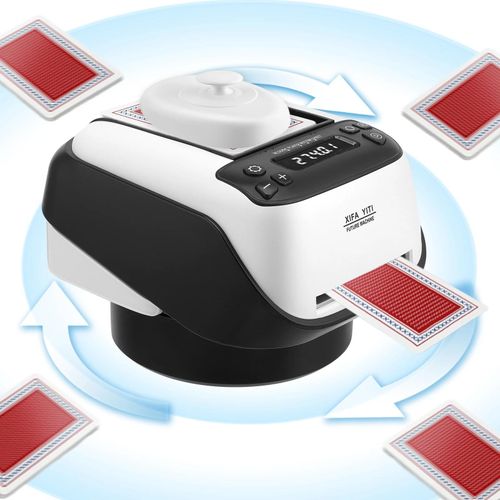 Automatischer Kartengeber/Kartenausteiler - USB-betrieben - Für 1–8 Spieler - 360° drehbar - Für 1–2 Decks - Größe L - Mehrfarbig