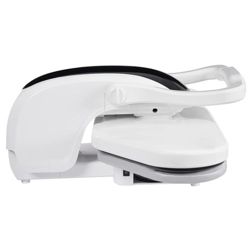 Smart Home Dampfpresse - Intelligentes Bügelsystem - 2200W Schnellaufheizung - 66 cm Große Bügelfläche - 42 Dampflöcher - 5 Stoffprogramme - Diamant-Heizplatte - Weiß