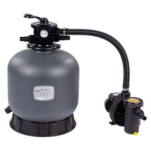 Azuro 9 Sandfilteranlage – Poolfilter 9 m³/h für Pools bis 55 m³ mit 85 kg Filtersand und 6-Wege-Ventil