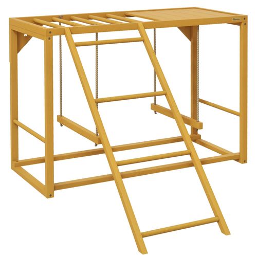 Hühner-Spielgerüst mit Schaukeln und Leiter, für 3-4 Hühner, Hühner-Klettergerüst aus Holz