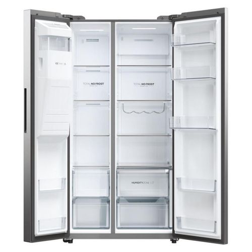 Side by Side Edelstahl 601 L SBS SERIES 5 XXL Ice Maker Haier HSW59F18EIMM