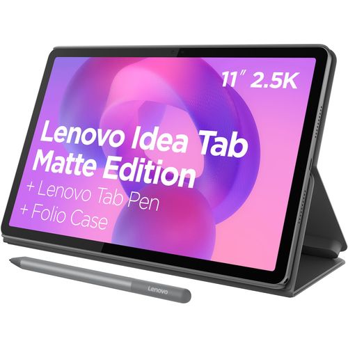 LENOVO Tablet "Idea Tab Matte Edition (11 Zoll)", Energieeffizienz: E, luna grau, 128 GB, Tablets_EBookReader, Tablet