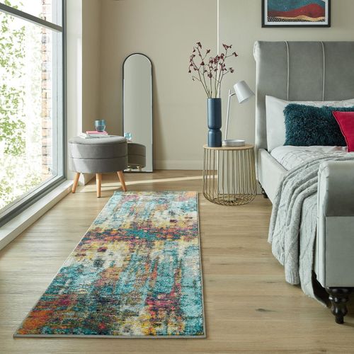 Läufer pflegeleicht Bunt 66 x 230 cm - FAL Kadima Design