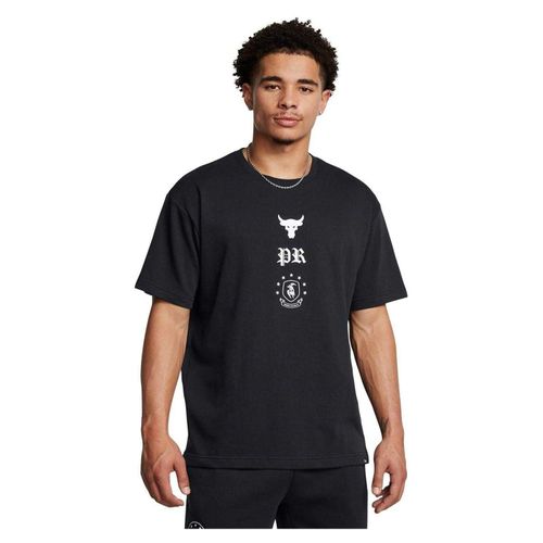 Under Armour Heren Project Rock Terrycloth T-shirt (Zwart)