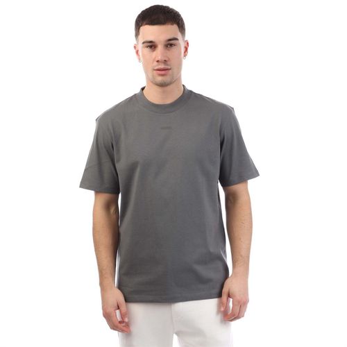 Hugo Heren Dapolino Logo Bedrukt Relaxed Fit T-shirt (Grijs)