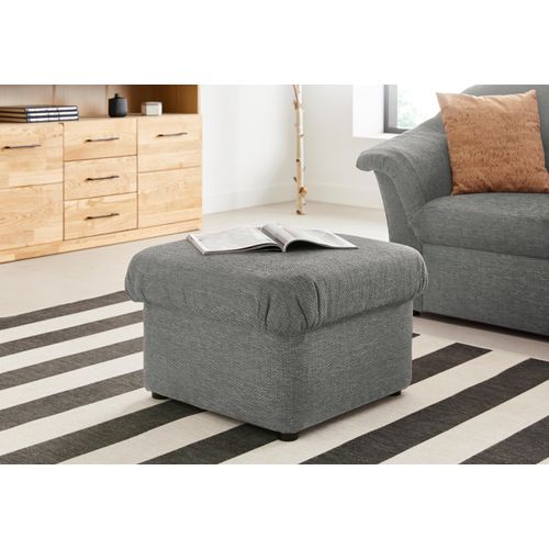 Hocker DOMO COLLECTION "Pegnitz", grau, B:60cm H:39cm T:60cm, 100% Polyester, Hocker, Polsterhocker