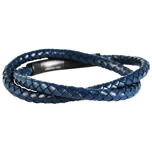 Wickelarmband ADELIA´S "Armband – Wickelarmband aus Leder 43 cm", blau, Armbänder, Herren, 43cm, Leder, Wickelarmband, Geschenkidee: zeitlos und vielseitig