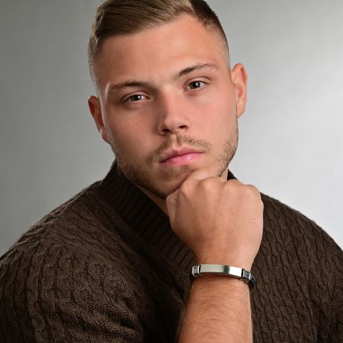 Armband ADELIA´S "Armband aus Leder 21 cm", schwarz, Armbänder, Herren, 21cm, Leder, Armband, Ideal als Geschenk zum einfach so
