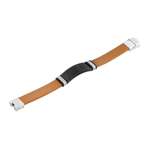 Armband ADELIA´S "Armband aus Leder 21 cm", braun, Armbänder, Damen, 21cm, Leder, Armband, Ideal als Geschenk – dezent und elegant