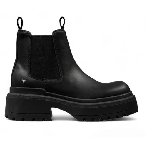 Windsor Smith Zwarte Chunky Leren Chelsea Boots - Dopamine