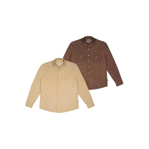 Checker Mannen Overhemd Dynasty Cord