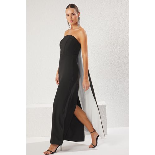 Sehr farbenfrohes, gerades, ärmelloses Maxikleid für Damen, ideal für Abschlussfeiern/Ballabende und Abschlussball.